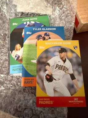 Topps Yellow and Red San Diego Padres Mackenzie Gore Card